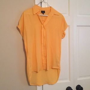 Sherbet orange sheer shirt